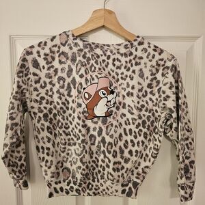 Buc-ee's Leopard Print Girls Sweatshirt